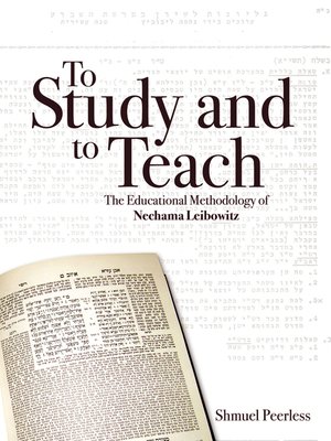 cover image of To Study and to Teach